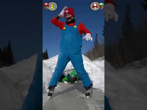 Mario Kart In Real Life (Ice Skating)