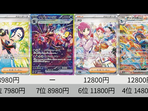 【ポケカ】人気ポケモン高騰！2024年収録SAR全種販売価格ランキング！ 24年10月【Pokemon TCG】All SAR in 2024 ranking.