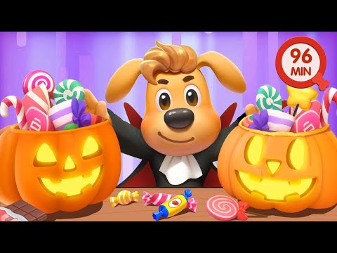 Kids Play Halloween Trick or Treat with Friends | Safety Rules for Kids | Sheriff Labrador