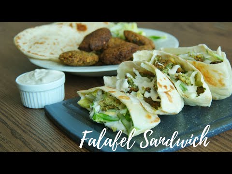 Pocket Falafel Sandwich  || Crispy Falafel Recipe || Asheescookbook