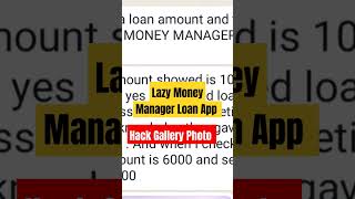 Lazy Money Manager Apple iPhone #loanapp #fakeloanapps #instantpersonalloan