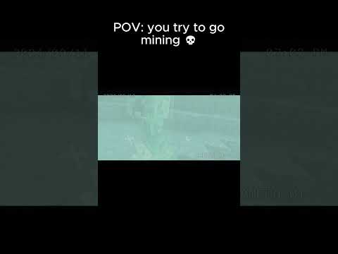 POV: You try to go mining in Minecraft 💀... #minecraft #funny #trending #gaming #shorts #fyp