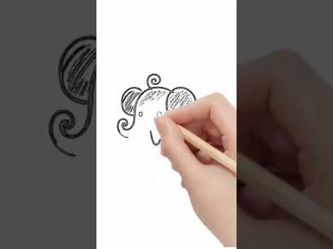 How to draw simple Elephant  #drawing #draw #painting I Chill how to draw