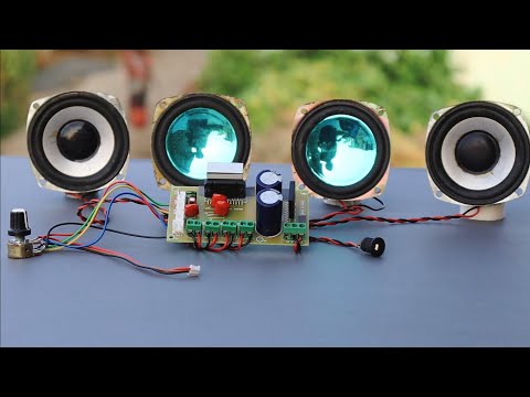 TDA7388 4 ×45W Channel Amplifier Board | Full wiring and Sound test