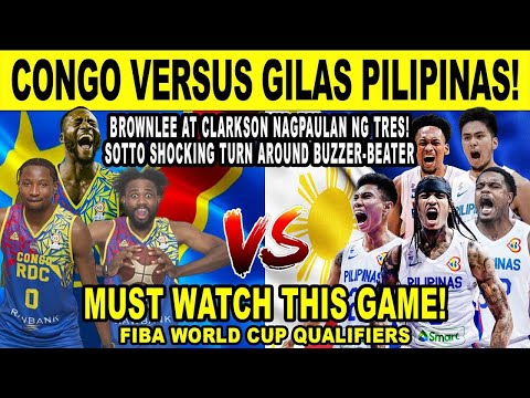 GILAS PILIPINAS vs CONGO - Kai Sotto Impossible Shot Buzzer Beater! FIBA Qualifiers 2025 - 2k24