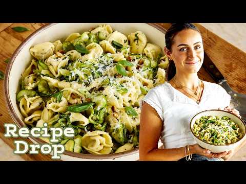 Make-Ahead Pasta Salad: Tortellini, Zucchini, Roasted Garlic, Basil, and More | Recipe Drop | Food52