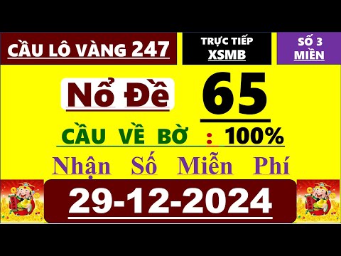 SOI CẦU XSMB NGÀY 29/12/2024, SOI CẦU MIỀN BẮC, CẦU LÔ BẤT BẠI 247,SOI CẦU CHUẨN 247,CẦU LÔ VÀNG 247