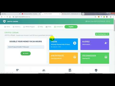 2020best doubler site from crypto crown ltd ¦ live $25 payment pruf¦ double your bitcoin in 24 hour