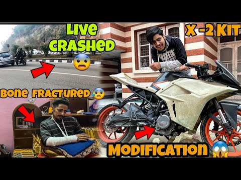 LIVE Acident💔Finally RC390 Modification Start❤️|Super X-2 Kit Installed❤️| Training back workout ❤️