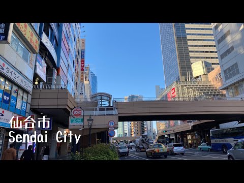 4K a-Walk&Ride around in Miyagi Sendai City (PM) 宮城県 仙台市 (午後)