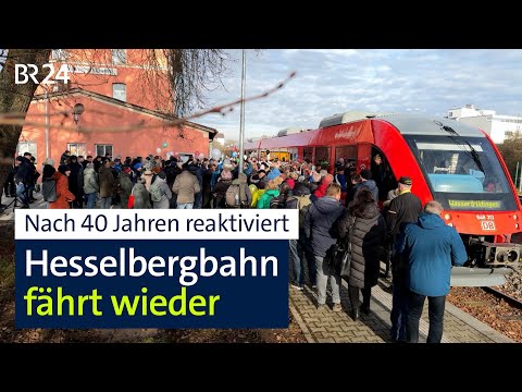 Neue Hesselbergbahn in Betrieb – Zugstrecke war 40 Jahre lang stillgelegt | BR24