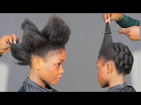 Low Porosity Hairdo's || Quick & Easy With No Extension. Natural Hair Tutorial.