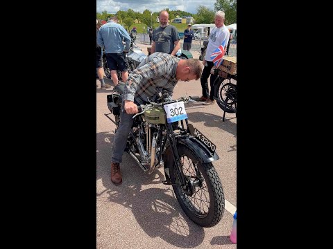 Immaculate hand-painted 1927 Triumph works TT motorcycle