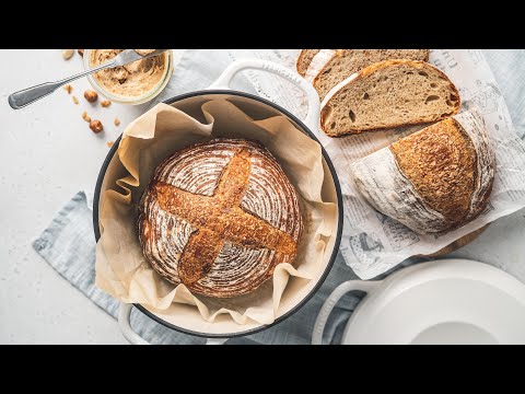 No-knead Bread & Caramel Walnut Cheese Spread. Can't Believe How Delicious It is!