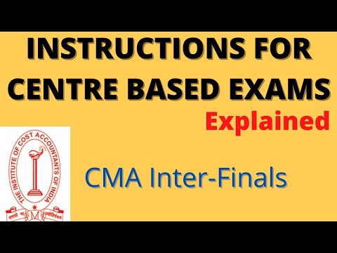 Instructions For Centre Based Exams {Explained} For CMA Jan 2021 Exams #cmaexams #cmaadmitcards