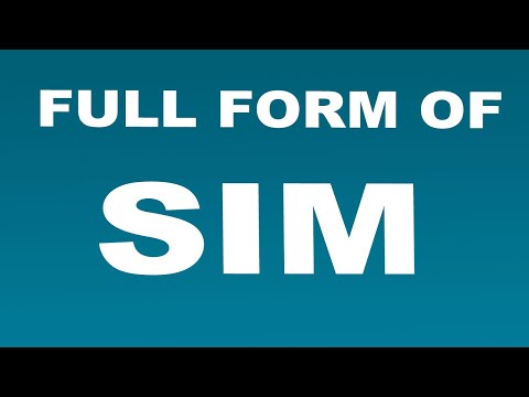 Full Form of SIM | What is SIM Full Form | SIM Abbreviation