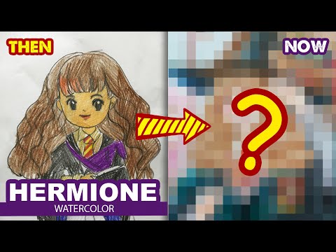 How to draw Hermione Granger | Then and now  l Redraw