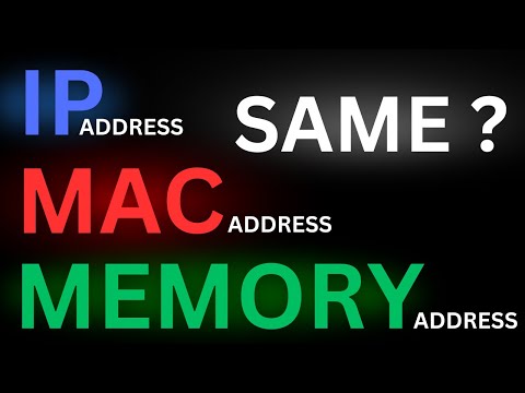 The Difference Between "IP, MAC, MEMORY" Addresses in 90 seconds