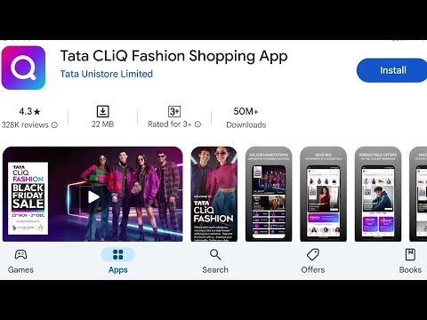 How To Install Tata CliQ Fashion Shopping App's | How To Download Tata CliQ Fashion Shopping App's