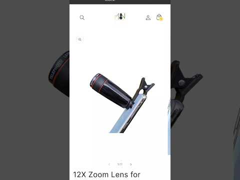 12x Zoom Lens for Smartphone | DSLR-Style Telephoto Lens for Mobile Photography