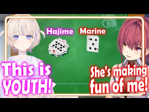 Marine Is Too Old For Memory Game And Got Trashtalked By Hajime「HoloLive/EngSub」