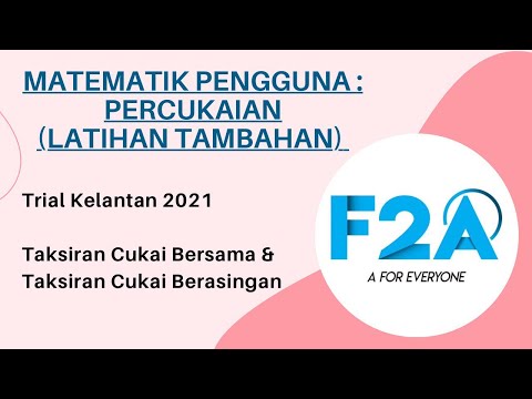 Percukaian - Taksiran Cukai Bersama & Taksiran Cukai Berasingan (Trial Kelantan 2021)