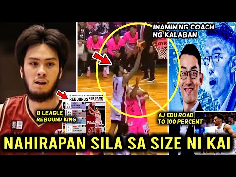 Nahirapan sila sa Size ni KAI SOTTO B League Rebound King Rank 2 si Kai Shooting Accuracy Mataas.