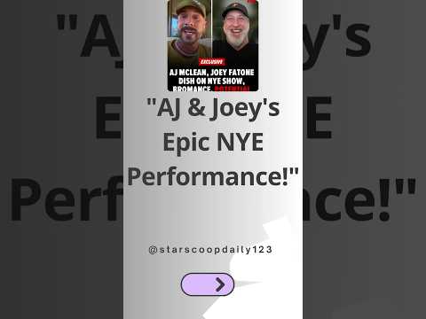 AJ & Joey's Epic NYE Performance! #AJMcLean #JoeyFatone #NYEperformance