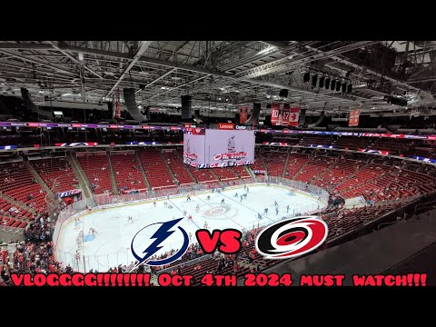 Hurricanes Vs Lightning VLOGGGGGG!!!!!!!! October 4th 2024 MUST WATCH