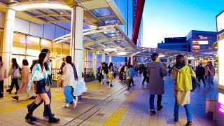 Tachikawa in Tokyo 🐶🍻Magic Hour♪💖4K ASMR Nonstop 1 hour 02 minutes