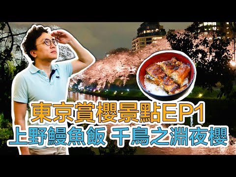 日本東京賞櫻景點🌸上野CP值超高鰻魚飯 千鳥之淵夜櫻｜Mr.Sean香老闆Vlog