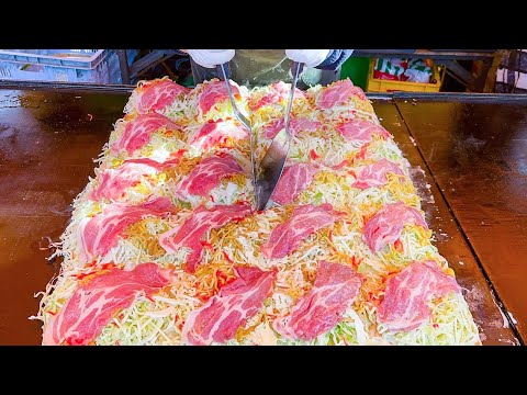 japanese Street Food - Festival Okonomiyaki Stall お好み焼き