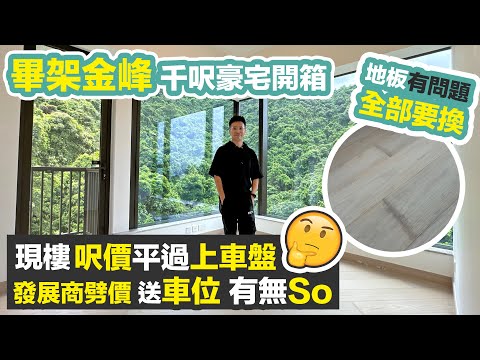 【畢架金峰】豪宅驗樓開箱🏠80後用白食白住 Plan買入｜免供樓送車位有無伏❓從貝沙灣搬到沙田半山｜黑糯米睇樓