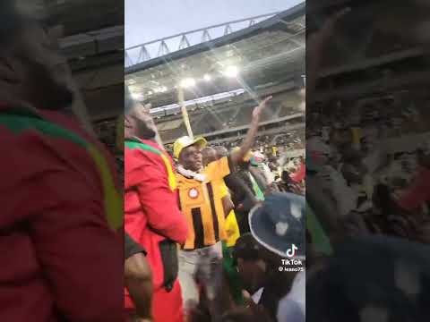 Zimbabwe football fans on Africa cup of nation qualification singing ndibatsirei vs Kenya #football