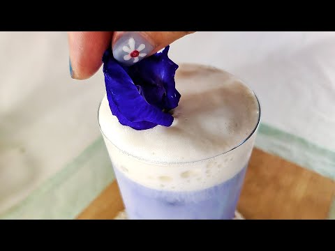 Making a Pastel Latte | Butterfly Pea Flower Latte