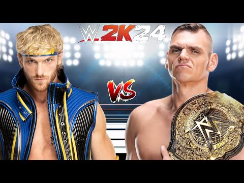 WWE 2K24 LOGAN PAUL VS. GUNTHER FOR THE WWE WORLD HEAVYWEIGHT CHAMPIONSHIP BELT!