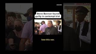 Steve #Bannon Found Guilty In Contempt Trial