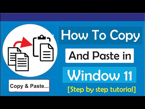 How to Copy and Paste in Windows 11