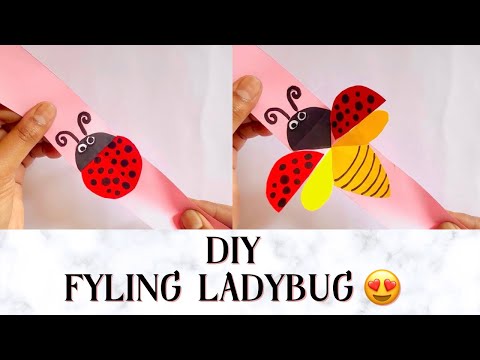 How to make easy Paper Ladybug | ladybird | Easy lady bug craft