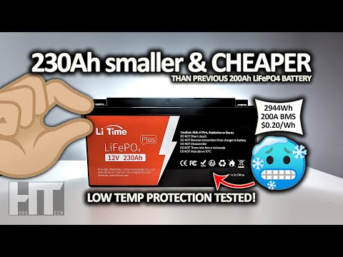 Li Time 230Ah Plus 12v Lithium RV | Off Grid | Solar LiFePO4 Battery