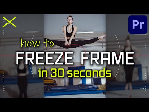 How To Freeze Frame Video in Premiere Pro CC #shorts