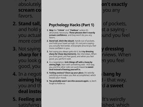 Psychology Hacks