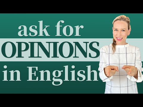 HOW TO ask for opinion in English | Learn Advanced English | IELTS