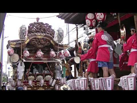 熊谷うちわ祭　２０１９年　蓮沼自動車前の叩き合い