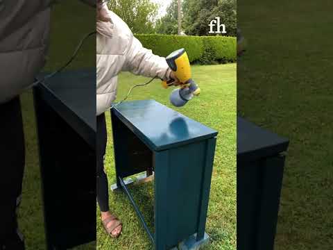 Woman Refurbishes Old Dresser to Use as Bedside Table