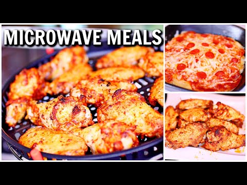 Easy Chicken Wings and Pizza made in the Microwave - Microwave Recipes