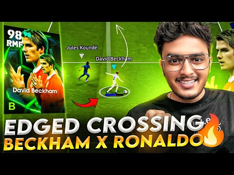 NEW BACKHAM EDGED CROSSING 104 😮🔥FULL CROSS SPAMING WITH RONALODO 😂 #efootball