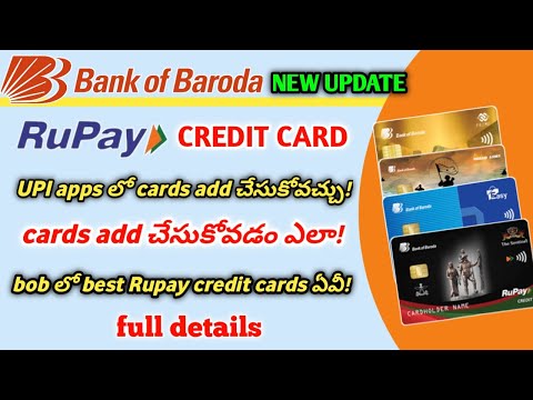 How to link  Rupay credit cards to upi apps|How to link bank of baroda Rupay card to upi app|