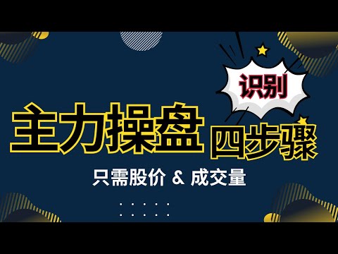 马股投资 | 识别主力操盘四步骤，只需股价和成交量 | 必学#成交量 #股价 #马股 #马股投资 #马股分析 #股票 #股票分析