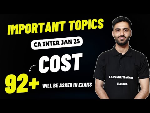 COST IMPORTANT TOPICS CA INTER JAN 25